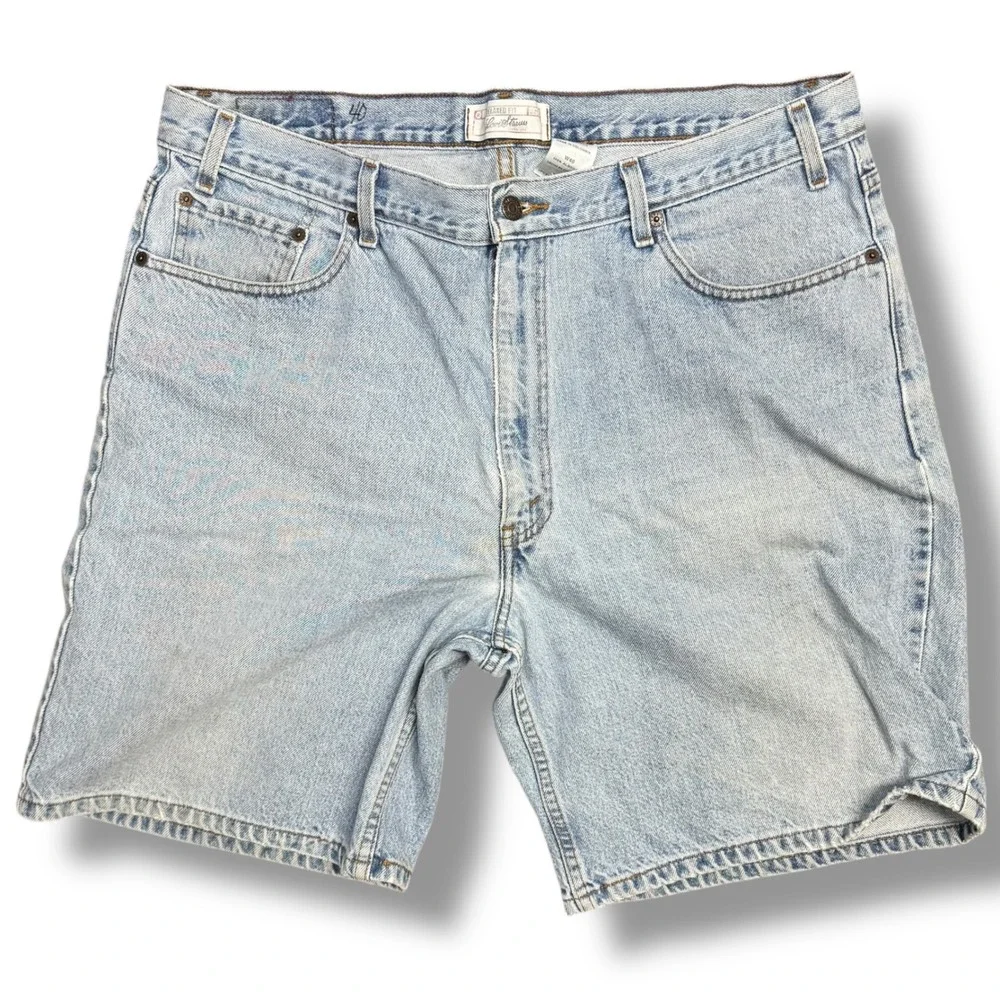 Levi Strauss Y2K Denim Shorts Womens Light Wash 2004‎ Vintage
